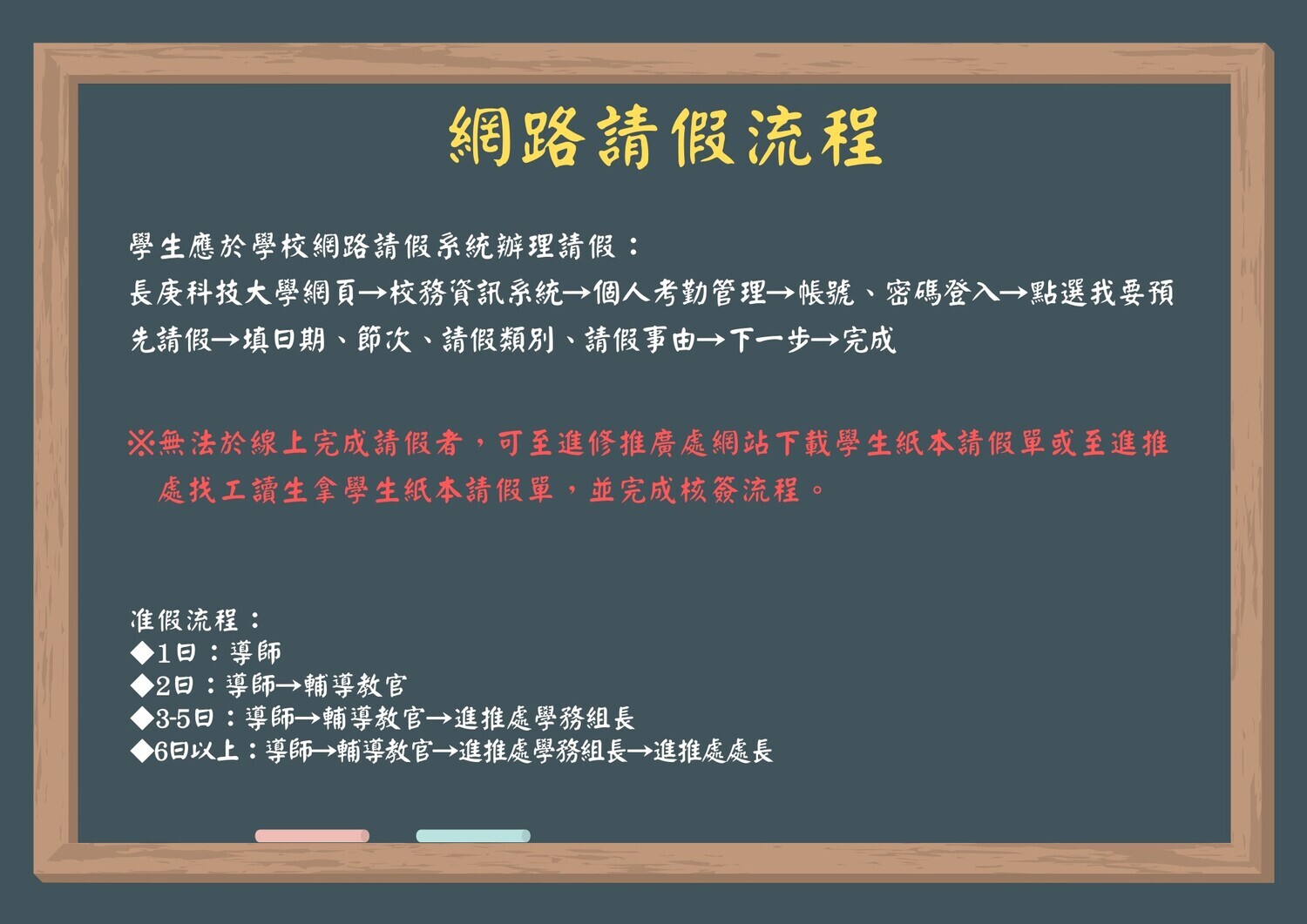 學生請假流程